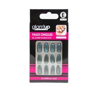 Glam'Up Paris - Faux Ongles Ballerine Cat Eye Bleu - 24 pcs