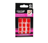 Glam'Up Paris - Faux Ongles Carré Arrondi Rouge N°34-24 pcs