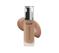 Glam'Up Paris - Fond de Teint Fluide - Longue Tenue - Haute Couvrance - Tous Types de Peaux - Flacon Doseur avec Pompe - 35 ml - N°5 - Hale Foncé
