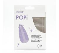 Glam'Up Paris - Lot de 120 Capsules Pointues pour Manucure Semi-Permanente - Nail Tips UV Gel - Couverture Complète - 12 Tailles avec Graduation - Outil pour Extension d'Ongles - Transparent