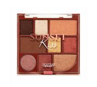 Glam'Up Paris - Palette 9 Fards Sunset Kiss - Palette d'Ombres à Paupières Bronze - Finitions Matte & Chatoyantes - Richement Pigmentée - Longue Durée
