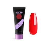 Glam'Up Paris - Poly Gel Semi-Permanent - Gel d'Extension en Tube - Gel de Construction Ongles UV - Art Design pour Ongles - Facile à Utiliser - Longue Durée - Rouge