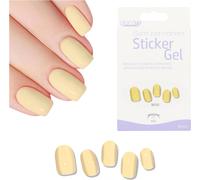 Glam'up Paris - Sticker Gel Semi-Permanent - Vernis Gel Adhésif - Qualité Professionnelle - Longue Tenue Jusqu¿À 3 Semaines - Autocollants Facile À Utiliser - 16 Pièces - Strip Nail - Sorbet