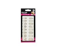 Glam'Up Paris - Stickers 3D pour Nail Art - Autocollants Nail Art pour Décoration Ongles - Nail Art Design Manucure - Facile à Utiliser - Grand Modèle - N°159 - Traits Géométriques Or