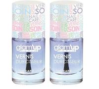 Glam'Up Paris - Vernis Soins des Ongles - Longue Tenue - Application Facile - Texture Gélifiée - Séchage Rapide - Tous Type d'Ongles - N°304 - Durcisseur (Lot de 2)