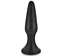 Glamy 5700401010 Plug Anal Noir avec Ventouse Idéal Débutant