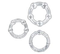 Glamy Pack de 3 Anneau de Pénis Anneaux de Pénis Translucide