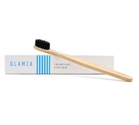 Glamza Brosse à Dents en Charbon de Bambou Antibactérienne Souple Fine et Douce Écologique Vegan