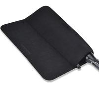 Glamza Tapis & Étui pour Lisseur - Support pour Lisseur en Feutre Résistant à la Chaleur, Étui Beauté de Voyage & Tapis Chauffant Fer à Boucler & Outils de Coiffage, Noir