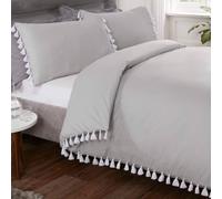 Gland Set Housse de Couette - Simple, Double, King, Super King - Argent ou Blanc