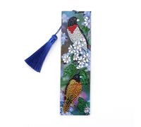 Gland Signet En Peinture Diamant Bricolage Oiseau Diamant Peinture Marque-Page En Cuir Marque-Page En Forme Spéciale Broderie Diamant Amateur De Lecture Chic Cadeaux