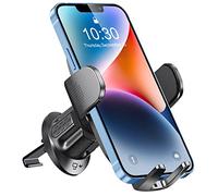 Glangeh Support Telephone Voiture Grille Aération [2026 Crochet Amélioré] Rotation 360° & Libération en Touche Compatible avec iPhone 17 Pro Max /16 Pro /15 Pro /14 Galaxy LG (4-7'')