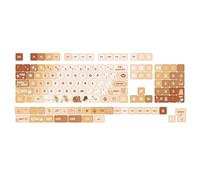 Glanhbnol 133 Touches Clavier Mécanique Keycaps Mignon Ours XDA Hauteur PBT Touches Capuchon de Touche Sublimation pour 61/64/68/87/96/104/108 Claviers