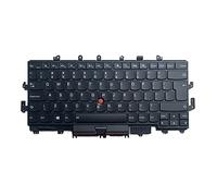 Glanhbnol Clavier anglais américain original avec rétroéclairage sans cadre pour ThinkPadx1 2016 Yoga Ordinateur Portable Noir Thinkpadx1