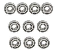 Glanhbnol Lot de 10 roulements à billes améliorés en acier inoxydable 8 x 22 x 7 mm Double blindage 608Z Roulement compact 8 x 22 x 7 mm