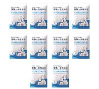 Glanhbnol Lot de 10 serviettes de bain non tissées pour petits chiens, séchage rapide, absorption d'eau, accessoires pour chien