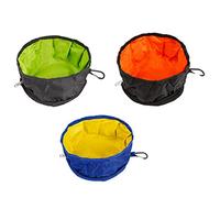 Glanhbnol Lot de 3 mangeoires pliables et portables - Distributeur d'eau - Crochets d'escalade pour chien