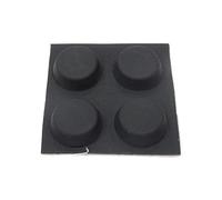 Glanhbnol Lot de 4 supports pour tablette/ordinateur portable - Petits pieds ronds en caoutchouc - Coussinets d'angle - Support antidérapant en silicone pour ordinateur portable