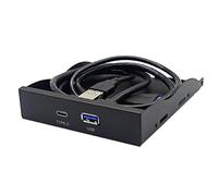 Glanhbnol Panneau de lecteur de disquette USB 3.0 + type C pour économiser de l'espace pour garder l'ordinateur propre Convient pour les ordinateurs de bureau et accessoires PC faits maison pour les