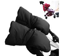 Glants de poussette 1pair, Muff à main de poussette chaude épaisse, mitaines de poussette à vent imperméable, mitaines de poussette universelle pour le guidon Pram