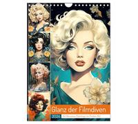 Glanz der Filmdiven. Art Nouveau Paintings im Poster-Stil (Wandkalender 2026 DIN A4 hoch), CALVENDO Monatskalender: Schauspielerinnen der 1920-1950er in faszinierenden Portraits