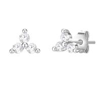 Glanzstücke München Boucles d'oreilles argent / transparent, Taille One Size