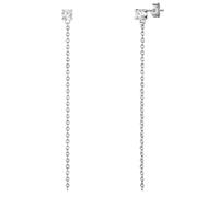 Glanzstücke München Boucles d'oreilles argent / transparent, Taille One Size
