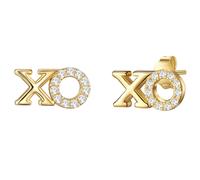 Glanzstücke München Boucles d'oreilles jaune d'or / transparent, Taille One Size