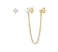 Glanzstücke München Boucles d'oreilles opal / jaune d'or, Taille One Size