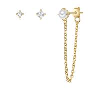 Glanzstücke München Boucles d'oreilles or / argent, Taille One Size
