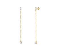 Glanzstücke München Boucles d'oreilles or / transparent, Taille One Size