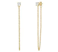 Glanzstücke München Boucles d'oreilles or / transparent, Taille One Size