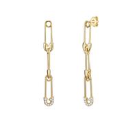 Glanzstücke München Boucles d'oreilles or / transparent, Taille One Size