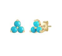 Glanzstücke München Boucles d'oreilles turquoise / or, Taille One Size