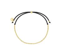 Glanzstücke München Bracelet jaune d'or / noir, Taille One Size