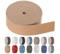 Glarks 1 pièce 25mm largeur 2m bracelet en simili cuir, camel clair bande de cuir souple plat, idéal pour les projets d'art et d'artisanat de bricolage, cordon de traction, sangle de sac, meubles