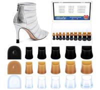Glarks 15 ensembles 5 tailles protecteurs de talons hauts, 3 couleurs casquette protectrice de talons en forme de U, casquettes protectrices de talons pour mariages, occasions formelles et événements