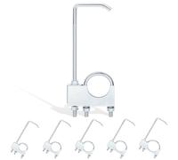 Glarks 1pcs 2inch plaqué zinc pince d'échappement universelle avec accroche, Heavy Duty Exhaust Pipe Hanger Muffler Hanger, Exhaust System Hanger for Most Car Truck Systems