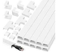 Glarks 22 PCS 15,7 "Cordon d'alimentation caché avec 6 Types de connecteurs Kit Cordon d'alimentation Mural Concealer Power Line Manager Power Line Cover Wall Power Line Manager