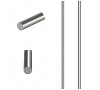 Glarks 2pcs 5mm X 356mm acier inoxydable droite barre ronde en métal solide barre de tour pour bricolage RC modèle de voiture, RC hélicoptère avion, modèle de bateau (5x356mm)