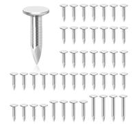 Glarks 300pcs 3/4 pouces acier toit feutre clou galvanisé toit feutre clou tête plate clou en feutre fraisé pour fixer toit de remise, toit en feutre ardoise, tuiles de remise en bois