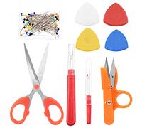 Glarks 506Pcs Seam Rippers Kit, 4Pcs Seam Rippers, 500Pcs épingles à coudre épingles droites, 1Pc fil Snip, 1Pc ciseaux pour la décoration bricolage, couture, couture et accessoires d'artisanat