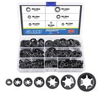 Glarks Assortiment de 280 rondelles de verrouillage à denture interne Starlock