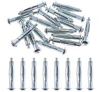 Glarks Heavy Duty Acier zingué Molly Boulon creux disque mural Ancre Vis Assortiment kit, M5x52, 30