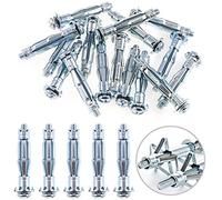Glarks Heavy Duty Acier zingué Molly Boulon creux disque mural Ancre Vis Assortiment kit, M6x52, 30