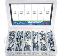 Glarks Heavy Duty Acier zingué Molly Boulon creux disque mural Ancre Vis Assortiment kit, Molly Bolt Kit, 80