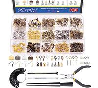 GLARKS Kit de Fabrication de Bijoux 950 Pièces - Outils, Pinces, Fils à Perler, Apprêts et Outils de Mesure pour Boucles d'Oreilles, Colliers et Loisirs Créatifs
