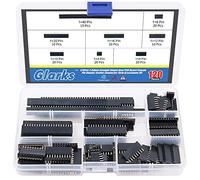 Glarks Lot de 120 connecteurs femelles de 2,54 mm pour circuit imprimé Arduino Prototype Shield (rangée unique)