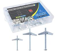 Glarks Lot de 24 vis en acier galvanisé pour accrocher des objets lourds sur plaques de plâtre 1/8, 3/16, 1/4