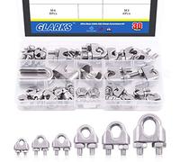 Glarks Lot de 30 colliers de serrage en acier inoxydable 304 M2 M3 M4 M6 M8 M10